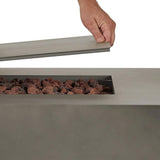 Real Flame Aegean 70″ Rectangle Propane Fire Table - Ezonesglobal - Buy at Wine Coolers Online