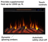Real Flame Marshall 49″ Slim Electric Fireplace - Ezonesglobal - Buy at Wine Coolers Online