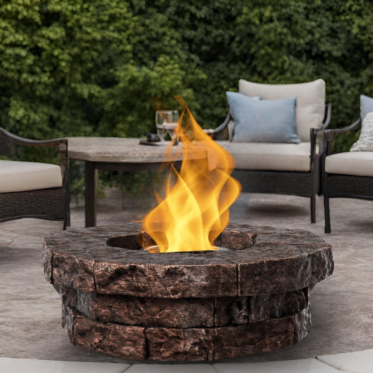 Red Barrel Studio Kimily Propane Outdoor Fire Pit - Ezonesglobal - Buy at Wine Coolers Online