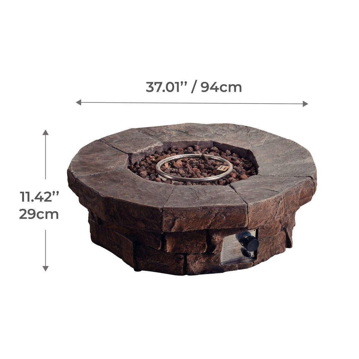 Red Barrel Studio Kimily Propane Outdoor Fire Pit - Ezonesglobal - Buy at Wine Coolers Online