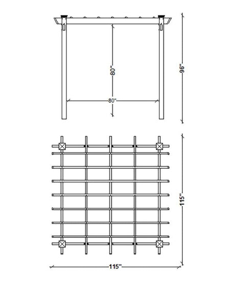 Red Barrel Studio Queensbrook Taquarius Pergola - Ezonesglobal - Buy at Wine Coolers Online