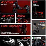 Segway ZT3 Pro Electric Scooter, Up to 24.9 MPH, 43.5 - Mile Range, Dual Suspension, Flash Charge, 1600W Peak Motor, Off - Road Scooter for Adults UL Certified (UL2272/2271) - Ezonesglobal - Buy at Wine Coolers Online