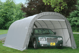 ShelterCoat Custom Round Wind and Snow Rated Shelter, 12 ft. x 20 ft. x 8 ft. Standard PE 9 oz. Gray - Ezonesglobal - Buy at Wine Coolers Online