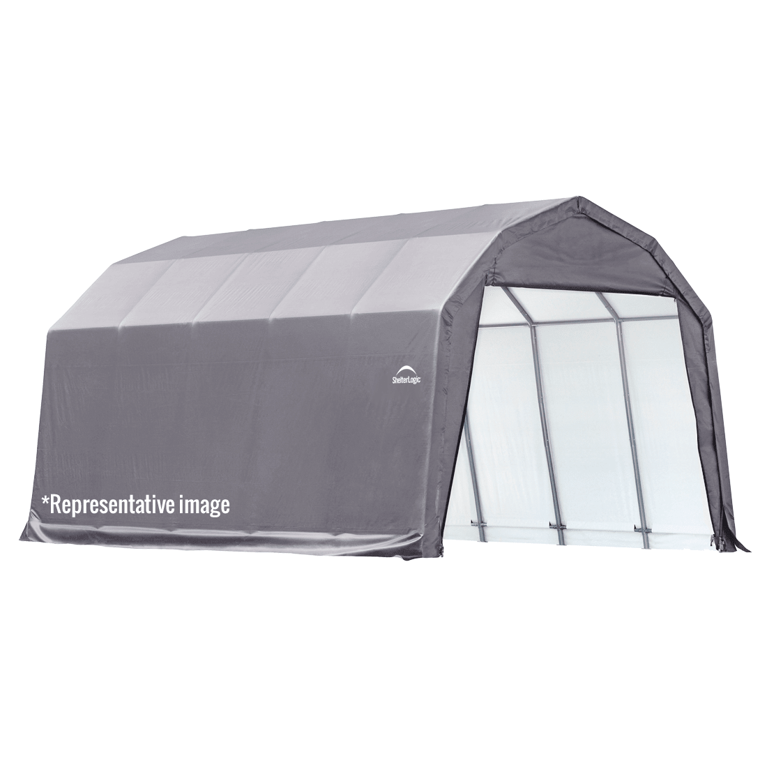 ShelterCoat Custom Round Wind and Snow Rated Shelter, 12 ft. x 20 ft. x 8 ft. Standard PE 9 oz. Gray - Ezonesglobal - Buy at Wine Coolers Online