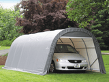 ShelterCoat Custom Round Wind and Snow Rated Shelter, 12 ft. x 20 ft. x 8 ft. Standard PE 9 oz. Gray - Ezonesglobal - Buy at Wine Coolers Online
