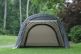 ShelterCoat Custom Round Wind and Snow Rated Shelter, 12 ft. x 20 ft. x 8 ft. Standard PE 9 oz. Gray - Ezonesglobal - Buy at Wine Coolers Online