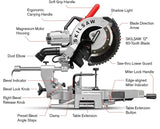 SKIL SPT88 - 01 12″ Worm Drive Dual Bevel Sliding Miter Saw - Ezonesglobal - Buy at Wine Coolers Online