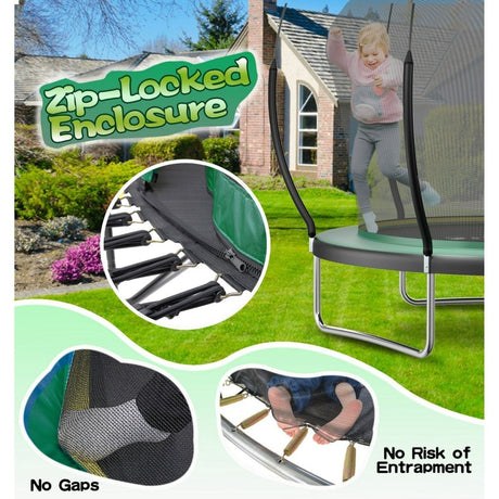 SkyBound 6ft outdoor Trampoline without springs, toddler springless trampoline with net for Kids and Adults, springless Trampoline with Enclosure for Backyard Indoor and Outdoor - Ezonesglobal - Buy at Wine Coolers Online