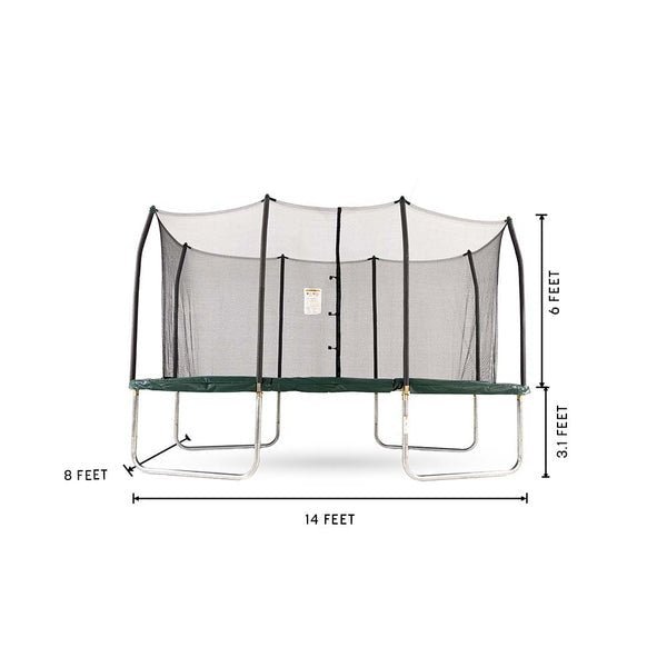 Skywalker 14′ Rectangle Trampoline with Enclosure - Ezonesglobal - Buy at Wine Coolers Online