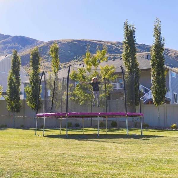 Skywalker 15′ Rectangle Trampoline with Enclosure - Ezonesglobal - Buy at Wine Coolers Online