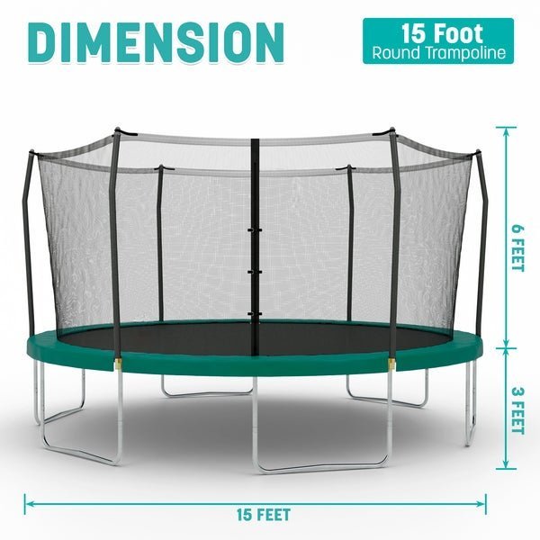 Skywalker 15′ Rectangle Trampoline with Enclosure - Ezonesglobal - Buy at Wine Coolers Online