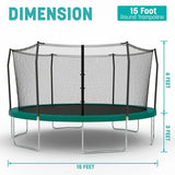 Skywalker 15′ Rectangle Trampoline with Enclosure - Ezonesglobal - Buy at Wine Coolers Online