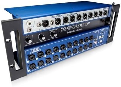 Soundcraft Ui24R Rack - Mountable Laptop or Tablet - Controlled, 24 input Digital Audio Mixer with onboard Signal Processing. Blue and Gray - Ezonesglobal - Buy at Wine Coolers Online