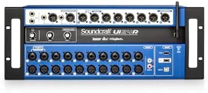 Soundcraft Ui24R Rack - Mountable Laptop or Tablet - Controlled, 24 input Digital Audio Mixer with onboard Signal Processing. Blue and Gray - Ezonesglobal - Buy at Wine Coolers Online