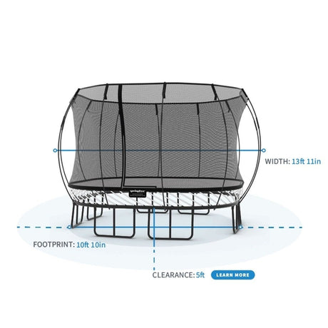 Springfree Kids 11 ft. Outdoor Large Square Trampoline with Enclosure - Ezonesglobal - Buy at Wine Coolers Online