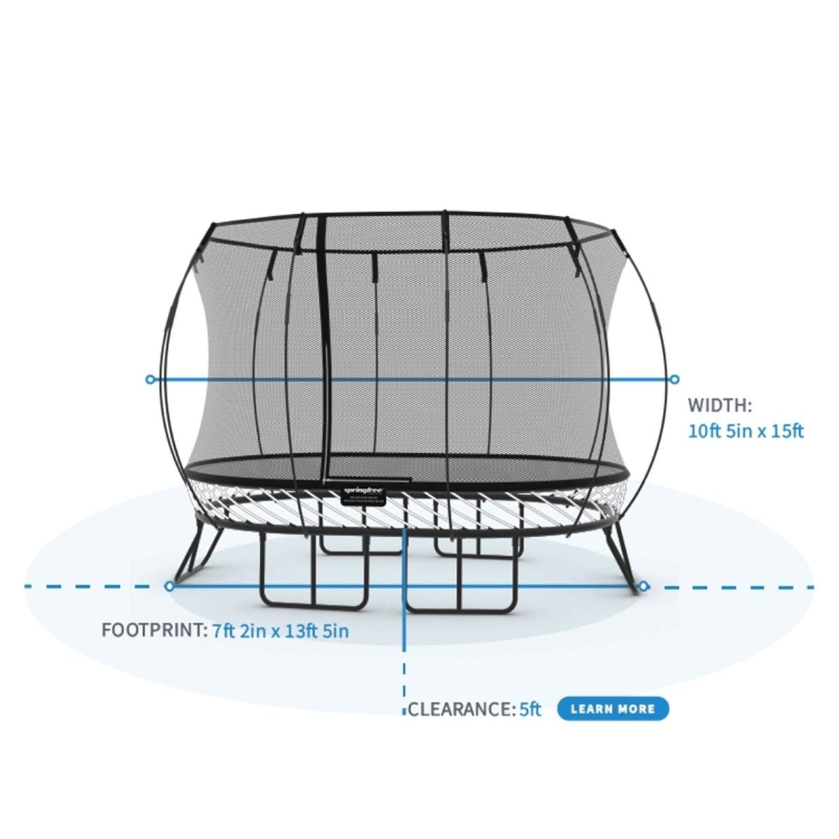Springfree Trampoline Large Oval 8 ft x 13 ft - Ezonesglobal - Buy at Wine Coolers Online