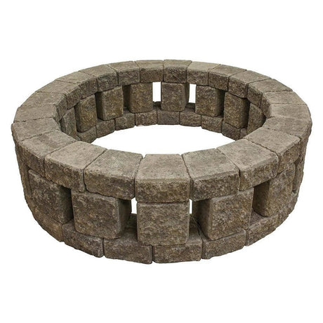 Stonehenge 58 in. x 16 in. Concrete Fire Pit Kit in Northwest Blend - Ezonesglobal - Buy at Wine Coolers Online