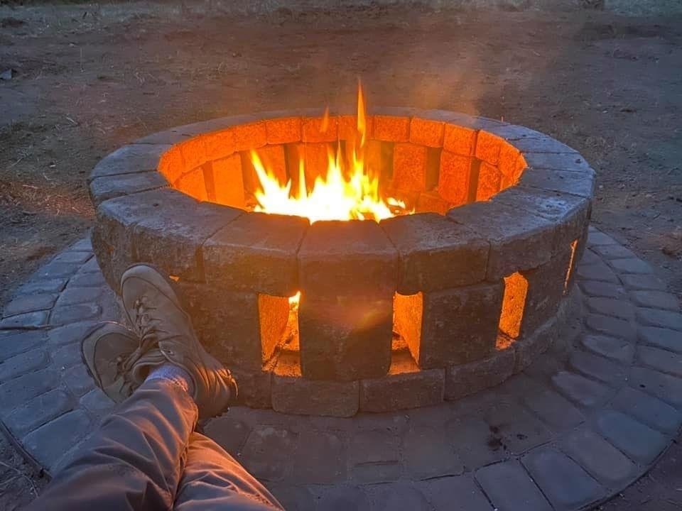 Stonehenge 58 in. x 16 in. Concrete Fire Pit Kit in Northwest Blend - Ezonesglobal - Buy at Wine Coolers Online