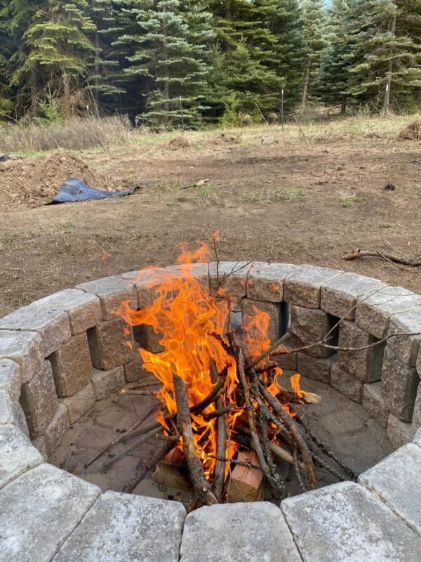 Stonehenge 58 in. x 16 in. Concrete Fire Pit Kit in Northwest Blend - Ezonesglobal - Buy at Wine Coolers Online