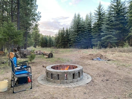 Stonehenge 58 in. x 16 in. Concrete Fire Pit Kit in Northwest Blend - Ezonesglobal - Buy at Wine Coolers Online