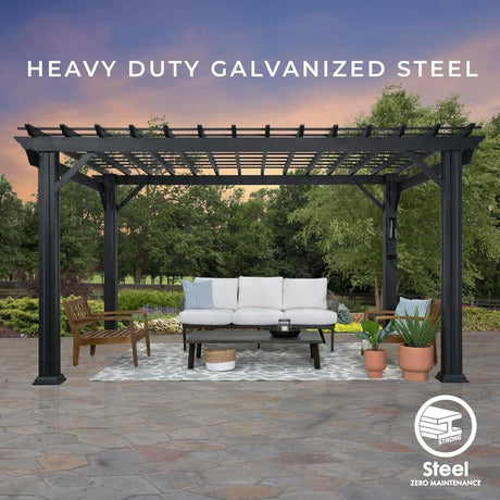 Stratford Traditional Steel Pergola - Ezonesglobal - Buy at Wine Coolers Online