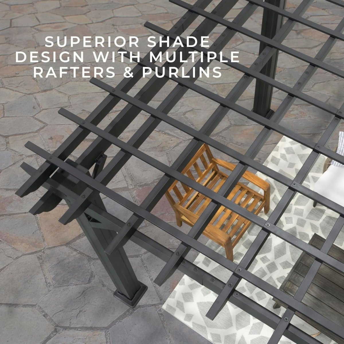 Stratford Traditional Steel Pergola - Ezonesglobal - Buy at Wine Coolers Online