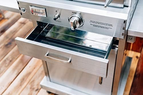 Summerset ‘The Oven’ Outdoor Freestanding Large Capacity Gas Oven with Pizza Stone, Smoker Box and Mobile Cart, 304 Stainless Steel Construction, Natural Gas - Ezonesglobal - Buy at Wine Coolers Online