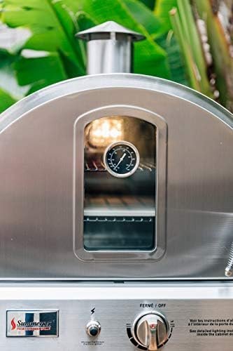 Summerset ‘The Oven’ Outdoor Freestanding Large Capacity Gas Oven with Pizza Stone, Smoker Box and Mobile Cart, 304 Stainless Steel Construction, Natural Gas - Ezonesglobal - Buy at Wine Coolers Online