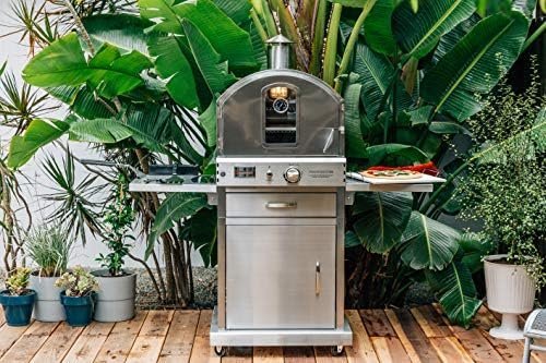 Summerset ‘The Oven’ Outdoor Freestanding Large Capacity Gas Oven with Pizza Stone, Smoker Box and Mobile Cart, 304 Stainless Steel Construction, Natural Gas - Ezonesglobal - Buy at Wine Coolers Online