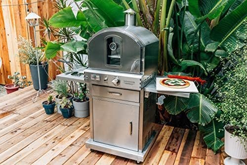 Summerset ‘The Oven’ Outdoor Freestanding Large Capacity Gas Oven with Pizza Stone, Smoker Box and Mobile Cart, 304 Stainless Steel Construction, Natural Gas - Ezonesglobal - Buy at Wine Coolers Online