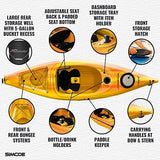 Sun Dolphin Simcoe 10.4, Sit - in Recreational Kayak with Paddle, Tequila Sunrise - Ezonesglobal - Buy at Wine Coolers Online