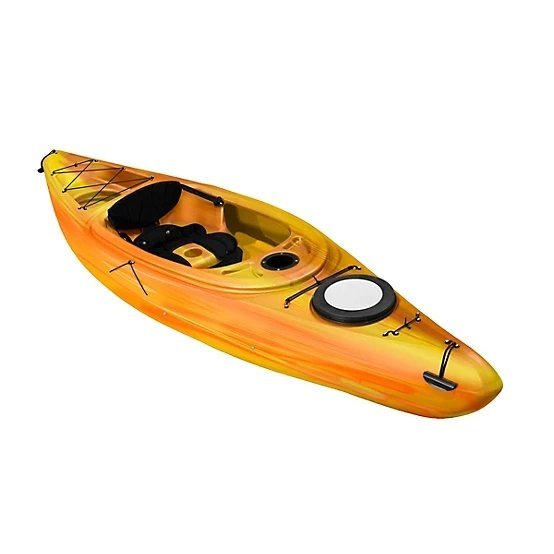 Sun Dolphin Simcoe 10.4, Sit - in Recreational Kayak with Paddle, Tequila Sunrise - Ezonesglobal - Buy at Wine Coolers Online