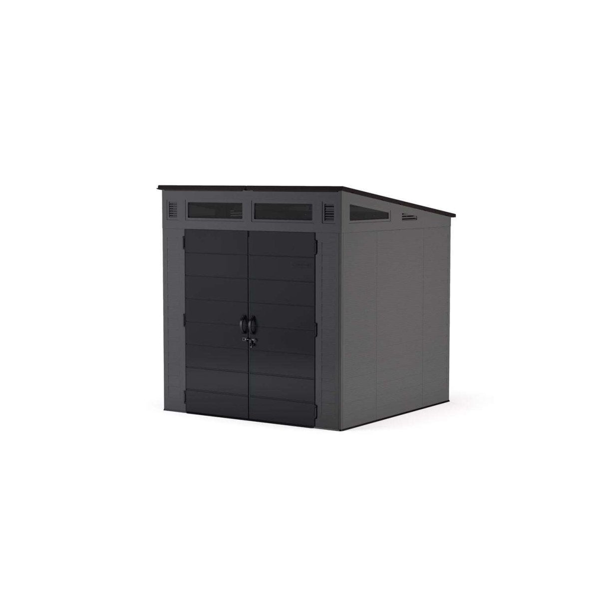 Suncast Modernist 7 ft. x 7 ft. Resin Vertical Pent Storage Shed with Floor Kit - Ezonesglobal - Buy at Wine Coolers Online