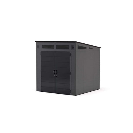 Suncast Modernist 7 ft. x 7 ft. Resin Vertical Pent Storage Shed with Floor Kit - Ezonesglobal - Buy at Wine Coolers Online