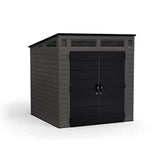 Suncast Modernist 7 ft. x 7 ft. Resin Vertical Pent Storage Shed with Floor Kit - Ezonesglobal - Buy at Wine Coolers Online
