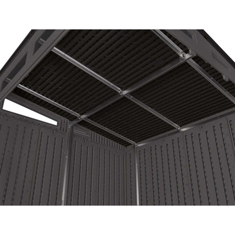 Suncast Modernist 7 ft. x 7 ft. Resin Vertical Pent Storage Shed with Floor Kit - Ezonesglobal - Buy at Wine Coolers Online