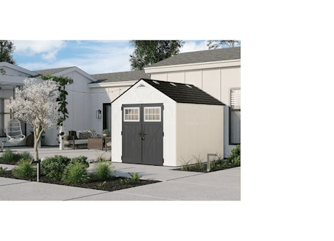 Suncast Tremont 8 ft. x 10 ft. Storage Shed with Floor – Ice Cube|BMS8125 - Ezonesglobal - Buy at Wine Coolers Online