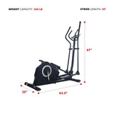 Sunny Health & Fitness Programmable Cardio Elliptical Trainer - Ezonesglobal - Buy at Wine Coolers Online