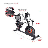 Sunny Health & Fitness Smart Recumbent Cross Trainer Elliptical Exercise Bike - Ezonesglobal - Buy at Wine Coolers Online
