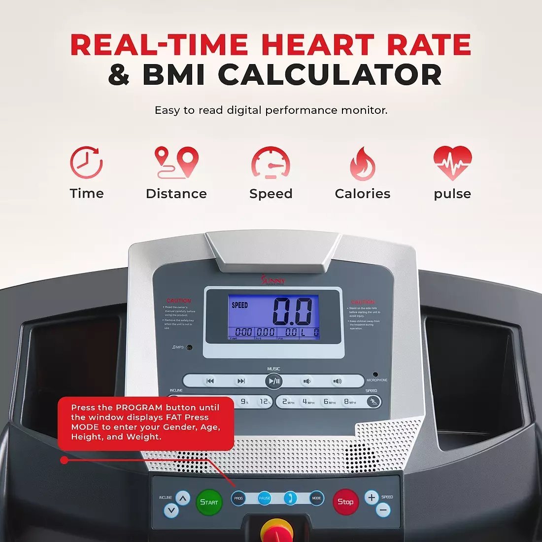 Sunny Health & Fitness Smart Treadmill SF - T7515 - Ezonesglobal - Buy at Wine Coolers Online