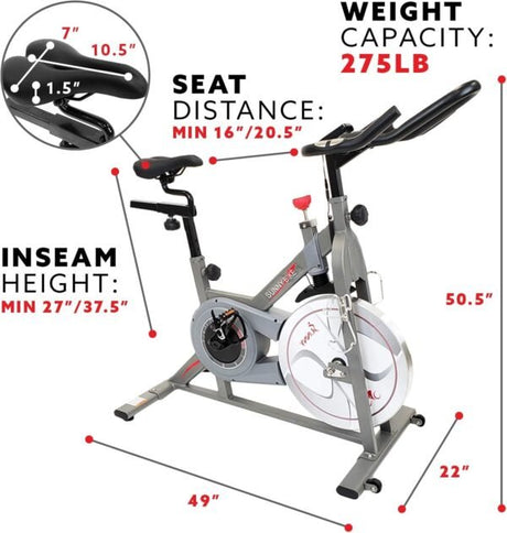 Sunny Health & Fitness Synergy Pro Magnetic Indoor Cycling Bike - Ezonesglobal - Buy at Wine Coolers Online