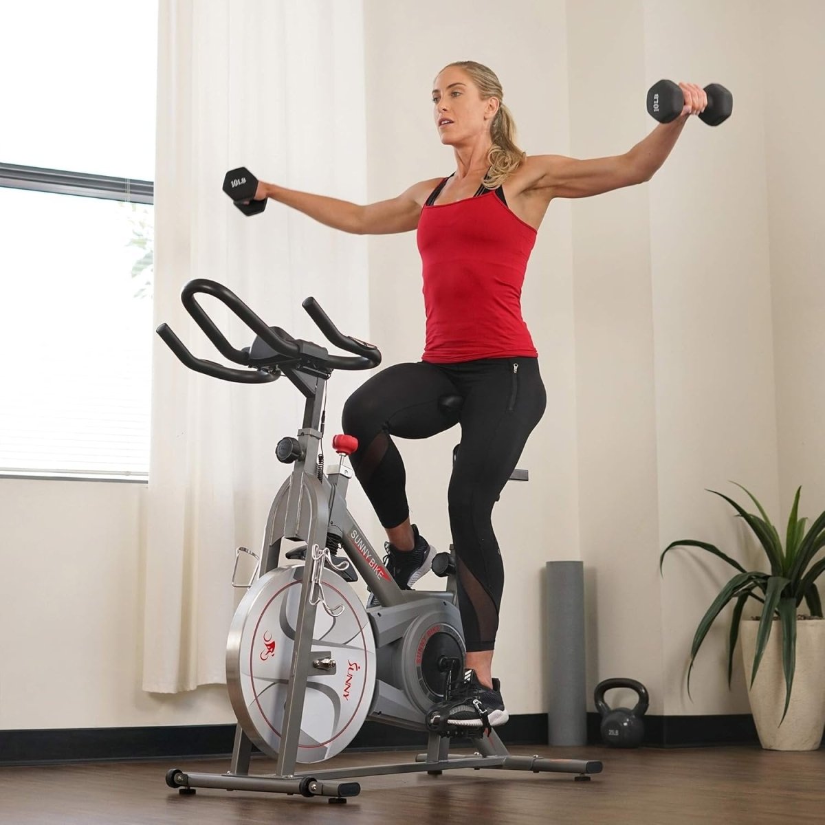 Sunny Health & Fitness Synergy Pro Magnetic Indoor Cycling Bike - Ezonesglobal - Buy at Wine Coolers Online