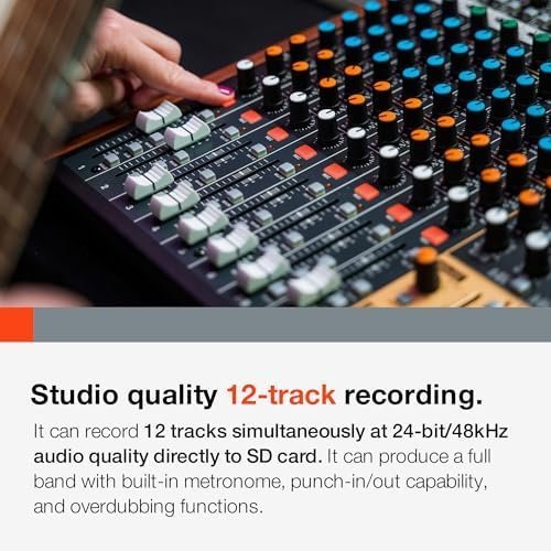 Tascam Model 12 All - in - One 12 - track Digital Multitrack Mixing and Recording Studio, Mixer, USB Audio Interface and DAW Controller - Ezonesglobal - Buy at Wine Coolers Online