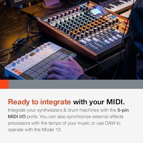 Tascam Model 12 All - in - One 12 - track Digital Multitrack Mixing and Recording Studio, Mixer, USB Audio Interface and DAW Controller - Ezonesglobal - Buy at Wine Coolers Online