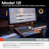 Tascam Model 12 All - in - One 12 - track Digital Multitrack Mixing and Recording Studio, Mixer, USB Audio Interface and DAW Controller - Ezonesglobal - Buy at Wine Coolers Online