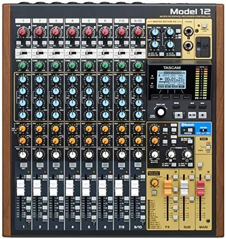 Tascam Model 12 All - in - One 12 - track Digital Multitrack Mixing and Recording Studio, Mixer, USB Audio Interface and DAW Controller - Ezonesglobal - Buy at Wine Coolers Online
