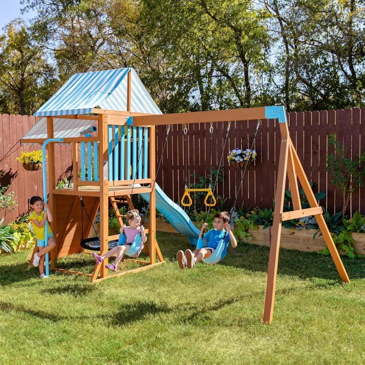 Teamson Kids Laguna Swing Set Playset - Ezonesglobal - Buy at Wine Coolers Online