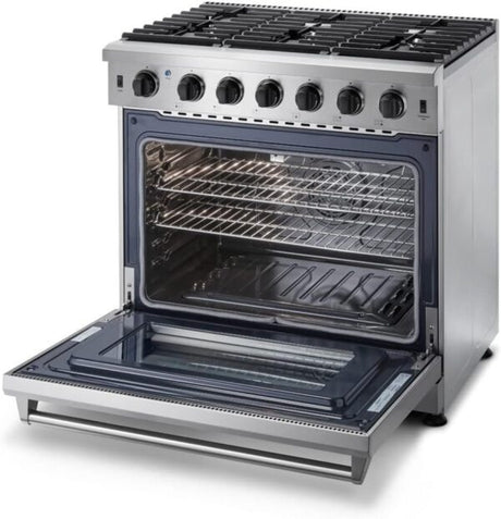 Thor Kitchen 36 - Inch Gas Range LRG3601U - Ezonesglobal - Buy at Wine Coolers Online