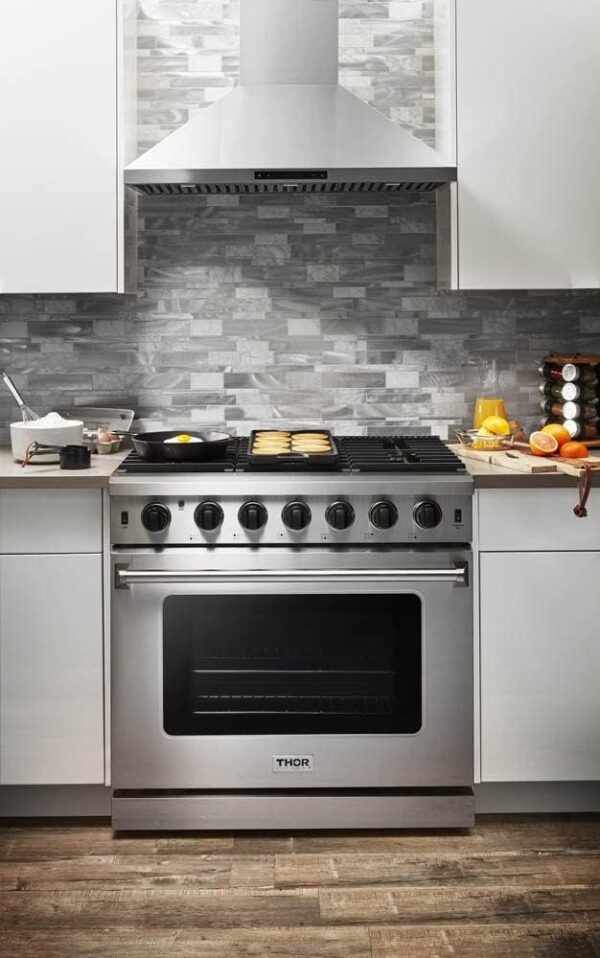 Thor Kitchen 36 - Inch Gas Range LRG3601U - Ezonesglobal - Buy at Wine Coolers Online