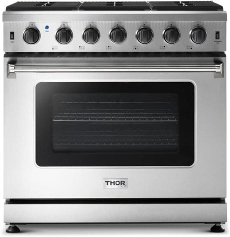 Thor Kitchen 36 - Inch Gas Range LRG3601U - Ezonesglobal - Buy at Wine Coolers Online